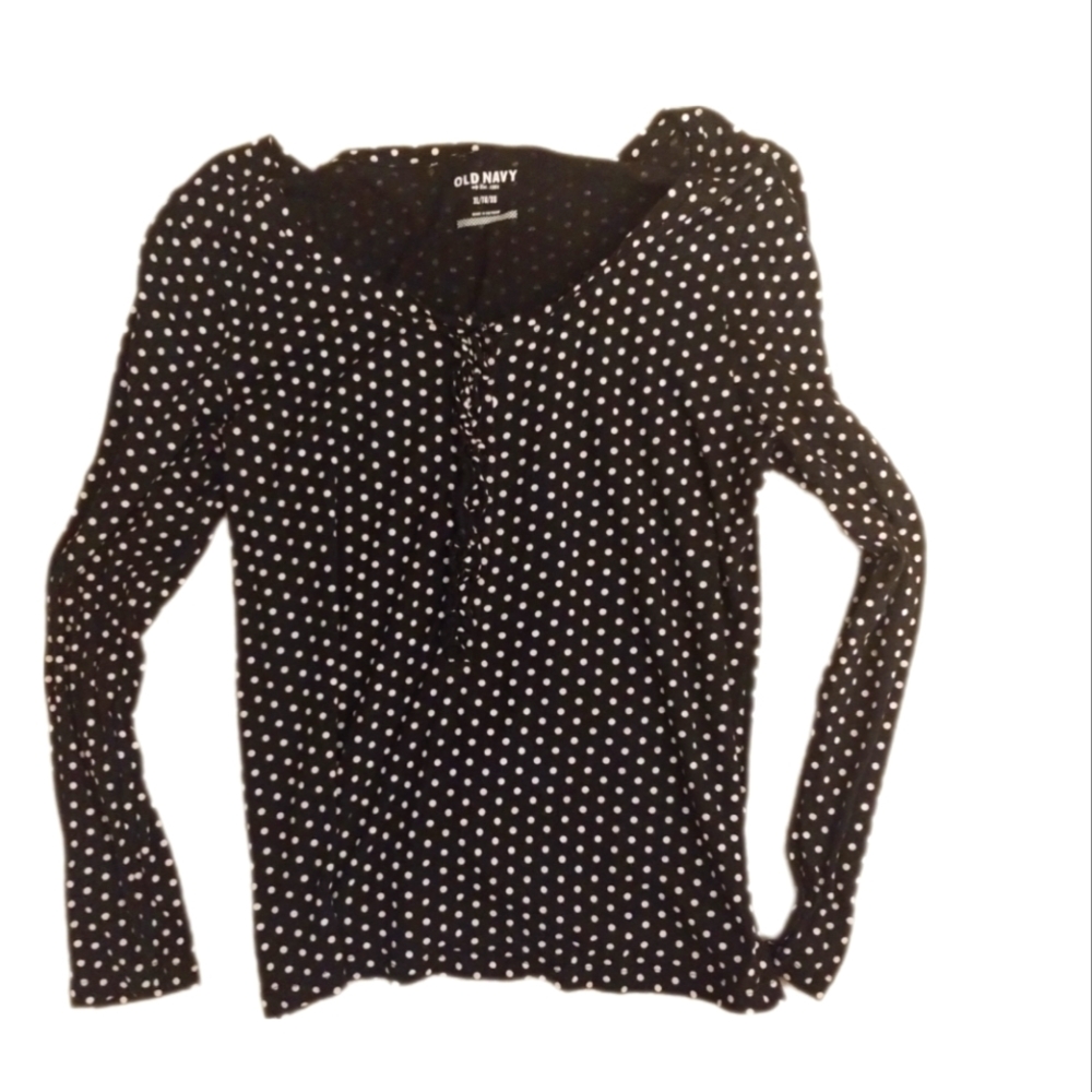 Old Navy Polka Dot Blouse